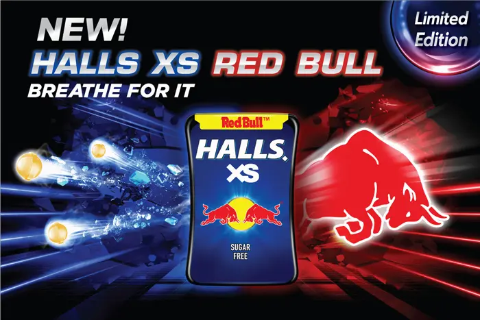 มอนเดลีซเขย่าวงการลูกอม เปิดตัว Halls XS Red Bull