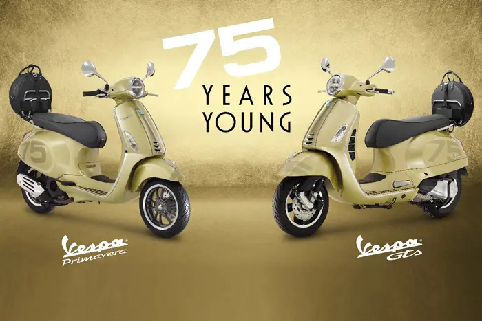 เวสป้าฉลองครบรอบ 75 ปีด้วยรุ่นพิเศษ “VESPA 75th ANNIVERSARY SPECIAL EDITION”