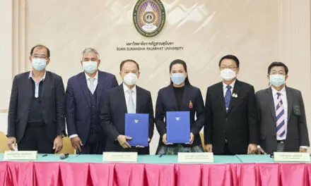 “ธนบุรี คานาบิซ” จับมือ “ธาราเธรา” และ ม.ราชภัฏสวนสุนันทา ลงนามให้ทุนเรียน CBD กัญชงจากเมกา