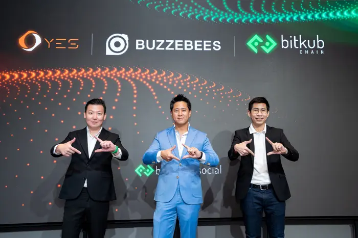 “YES Token” และ “Bitkub Chain” ผนึก “BUZZEBEES” ดึง CRM ระดับประเทศสู่ตลาดคริปโตฯ เปิดตัวแคมเปญใช้คะแนนแลก YES Token ต่อยอดลงทุนบน Bitkub NEXT