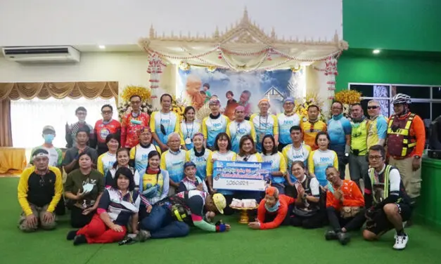 ชมรมจักรยาน สมาคมสโมสรการเคหะแห่งชาติ ทีมคลุกฝุ่น Cycling Club และนักจักรยานปั่นอิสระ ร่วมกิจกรรม “ปั่นเพื่อวัดพระบาทน้ำพุ” ปีที่ 3 ได้ยอดเงินบริจาคกว่าหนึ่งล้านบาท