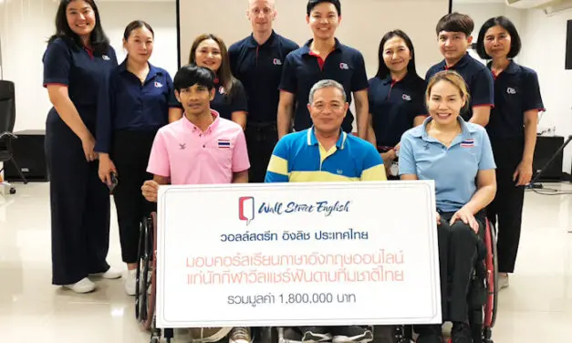 วอลล์สตรีท อิงลิช สนับสนุนคอร์สเรียนภาษาอังกฤษออนไลน์ให้กับนักกีฬาวีลแชร์ฟันดาบทีมชาติไทย