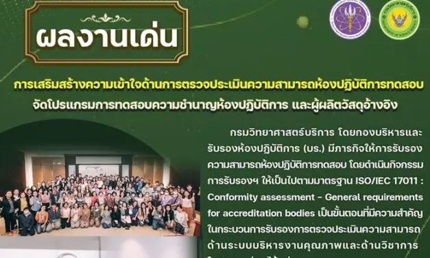 ผลงานเด่นของกรมวิทยาศาสตร์บริการ