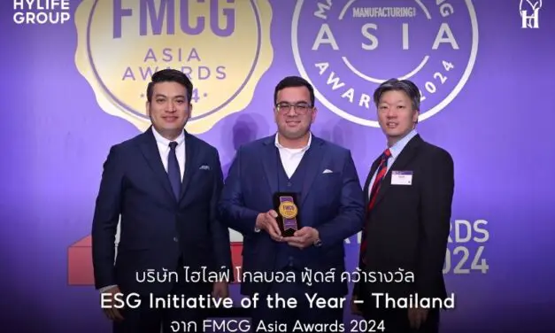 “ไฮไลฟ์ โกลบอล ฟู้ดส์” คว้ารางวัล “ESG Initiative of the Year – Thailand” จากงาน FMCG Asia Awards 2024 ประเทศสิงคโปร์