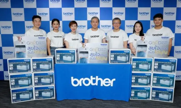 บราเดอร์ร่วมถวายเครื่องพิมพ์ 100 เครื่องให้ศาสนสถานทั่วประเทศ เสริมสร้างสังคมผ่านโครงการ “GOOD WORK GOOD HEART สุขใจงานดี อิ่มใจได้บุญ”