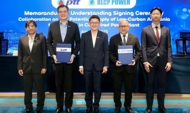 บริษัท ปตท. จำกัด (มหาชน) จับมือ โรงไฟฟ้าบีแอลซีพี พัฒนาต่อยอดความร่วมมือ การจัดหาแอมโมเนียคาร์บอนต่ำสำหรับเป็นเชื้อเพลิงร่วมในโรงไฟฟ้า ลดการปล่อยคาร์บอน หนุนเป้าหมาย Net Zero