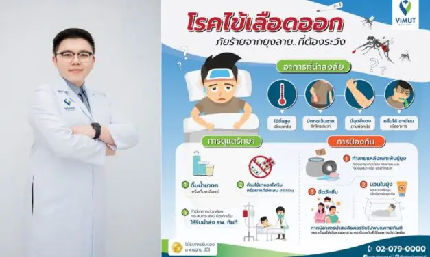 แพทย์ รพ.วิมุต ชี้ อย่าเข้าใจผิด ยุงลายออกกัด 24 ชั่วโมง แนะฉีดวัคซีนก่อนป่วย ‘ไข้เลือดออก’ รุนแรง หลังคนไทยป่วยทะลุแสน 2 ปีซ้อน