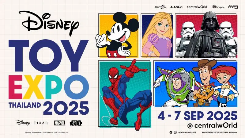 การกลับมาอย่างยิ่งใหญ่: DISNEY TOY EXPO THAILAND 2025 ครั้งที่ 2จัดเต็มความสุขตลอด 4 วัน พบกับแบรนด์ของเล่น ของสะสมคอลเลกชันลิมิเต็ดจากเหล่าคาแรกเตอร์ต่างๆ