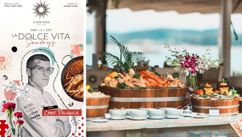 La Dolce Vita Sundays กลับมาอีกครั้งที่ Carpe Diem เมื่อเสน่ห์เมดิเตอร์เรเนียนมาพบกับสีสันของภูเก็ต