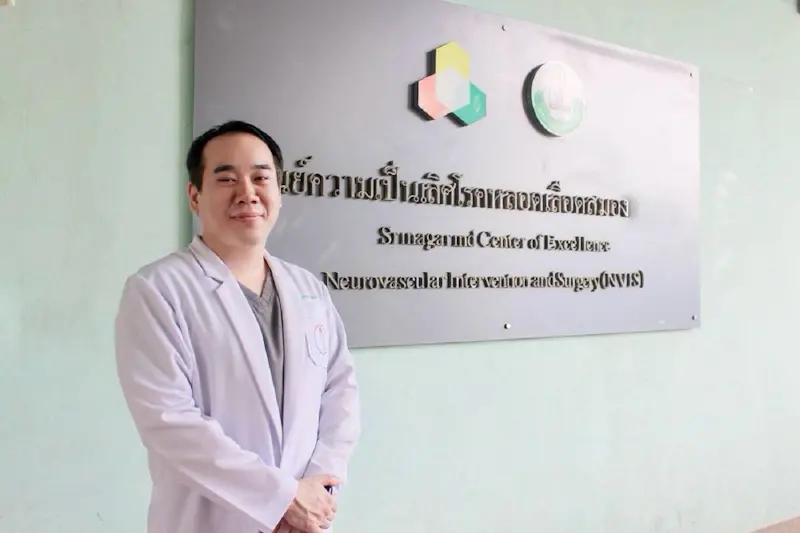 โรงพยาบาลศรีนครินทร์ คณะแพทยศาสตร์ มหาวิทยาลัยขอนแก่น สู่ความเป็นเลิศด้านการรักษาภาวะเส้นเลือดสมองแดงดำเชื่อมต่อผิดปกติ (AVM) ด้วยเทคนิคผ่านสายสวน