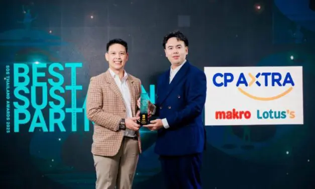 ซีพี แอ็กซ์ตร้า รับรางวัล “The Best Sustaining Partner Award 2025” ในงาน SOS Thailand Awards 2025