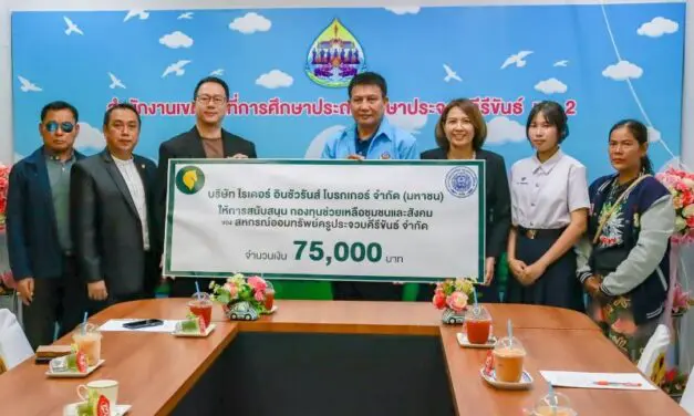 บริษัท ไรเดอร์ อินชัวรันส์ โบรกเกอร์ จำกัด (มหาชน) สนับสนุนกองทุนช่วยเหลือชุมชนและสังคม แก่สหกรณ์ออมทรัพย์ครูประจวบคีรีขันธ์ จำกัด