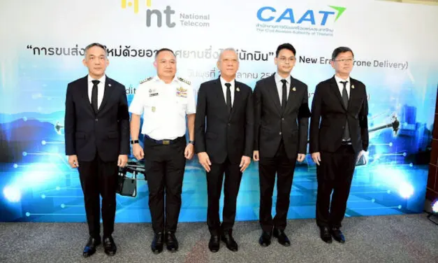 NT จับมือ CAAT พลิกโฉม การขนส่งทางอากาศยุคใหม่ด้วยอากาศยานซึ่งไม่มีนักบินหรือโดรน พร้อมระบบบริหารจัดการจราจรทางอากาศอย่างปลอดภัยด้วย แพลตฟอร์มดิจิทัล