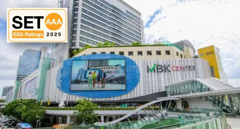 MBK คว้าคะแนนเรตติ้งหุ้นยั่งยืน SET ESG Ratings 2025 ระดับ AAA ซึ่งเป็นระดับสูงสุด โดยได้รับการคัดเลือกเป็นหุ้นยั่งยืนต่อเนื่องเป็นปีที่ 2 ติดต่อกัน