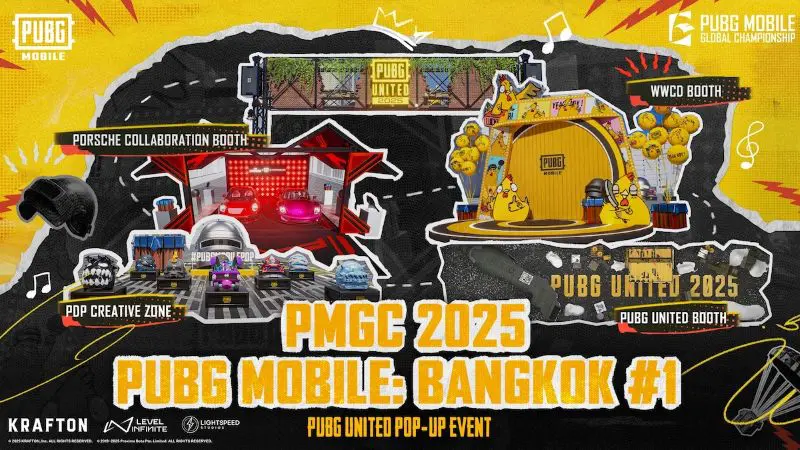 PUBG MOBILE เปิดฉากเทศกาลสุดยิ่งใหญ่ใจกลางกรุงเทพมหานครฯ ฉลองการแข่งขันระดับโลก “PUBG MOBILE GLOBAL CHAMPIONSHIP 2025” พร้อมเงินรางวัลรวมกว่า 3 ล้านเหรียญสหรัฐฯ