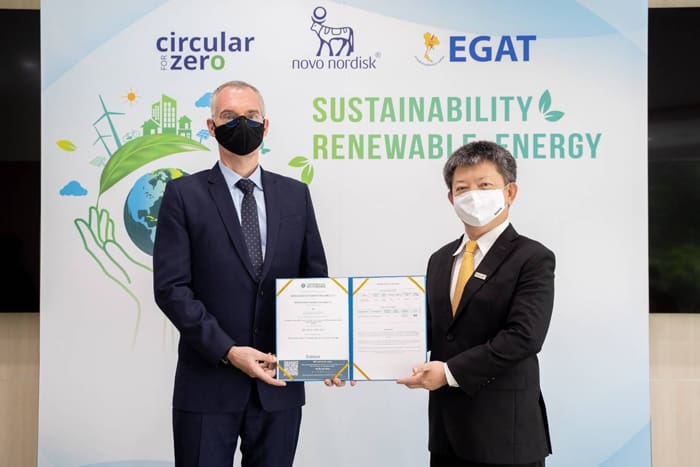 “Novo Nordisk Thailand” buys REC from EGAT.