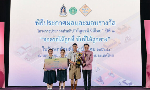 กรมส่งเสริมวัฒนธรรม กระทรวงวัฒนธรรม จัดพิธีประกาศผลและมอบรางวัลโครงการประกวดทำคลิป “สัญจรดี วิถีไทย” ปีที่ 3 หัวข้อ “จอดรถให้ถูกที่ ขับขี่ให้ถูกทาง”