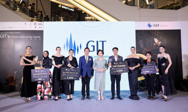 GIT อวดโฉมเครื่องประดับสุดตระการตา “Glitter & Gold – The Brilliant Way of Gold Shine” ในงานตัดสินการประกวด GIT World’s Jewelry Design Award 2023 สร้างศักยภาพนักออกแบบสู่สากล