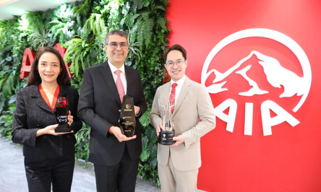 เอไอเอ ประเทศไทย ตอกย้ำความเป็นผู้นำด้านประกันชีวิตและสุขภาพ ด้วยรางวัลอันทรงเกียรติ 3 รางวัลจากองค์กรนานาชาติ