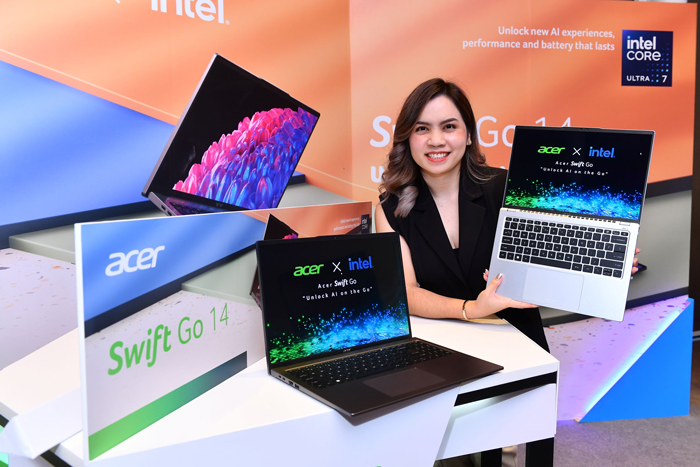 เอเซอร์เปิดตัว Acer Swift Go series ใหม่ล่าสุด เปิดประสบการณ์ Unlock AI on The Go