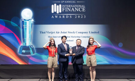 ไทยเวียตเจ็ทคว้ารางวัล “Most Innovative Aviation Marketing Campaigns in Thailand” จาก International Finance Awards 2023