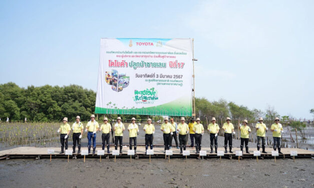 โตโยต้า ต่อยอดกิจกรรมปลูกป่าชายเลน ปีที่ 17 เดินหน้าขยายความร่วมมือกับทุกภาคส่วน สู่เป้าหมายความเป็นกลางทางคาร์บอน
