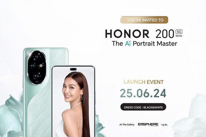 HONOR ส่ง HONOR 200 Series สมาร์ตโฟนสเปคระดับเรือธง มาพร้อมกล้อง AI ร่วมมือพัฒนากับ Harcourt Studio เตรียมเปิดราคา 25 มิ.ย.นี้!