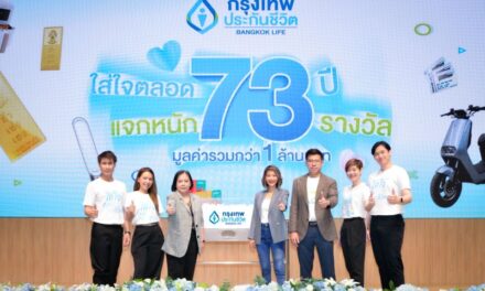 กรุงเทพประกันชีวิต จับรางวัลผู้โชคดี แคมแปญฉลองวาระครบรอบ “ใส่ใจตลอด 73 ปี แจกหนัก 73 รางวัล”