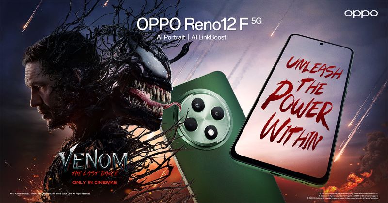 OPPO จับมือ Venom ร่วมมอบประสบการณ์ศึกใหญ่ครั้งสุดท้าย The Last Dance ปลดปล่อยพลังแห่ง OPPO Reno12 F 5G