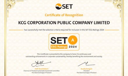 “KCG” คว้าผลประเมินหุ้นยั่งยืน SET ESG Ratings ปี 2567 ระดับ A ตั้งแต่ปีแรก ตอกย้ำความเป็นผู้นำด้านอาหารเพื่อโมเดิร์นไลฟ์สไตล์ที่ใส่ใจความยั่งยืน