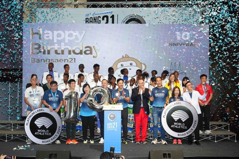 บางแสน21 แพลทินัมหนึ่งเดียวของโลก จัดใหญ่ คว้า 3 แชมป์มาราธอนเมเจอร์โลก ร่วมฉลอง 10 ปี