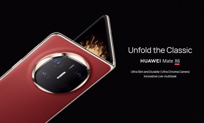 HUAWEI Mate X6 สมาร์ทโฟนพับได้สุดล้ำที่ผสมผสานการออกแบบแห่งอนาคตเข้ากับประสิทธิภาพความแข็งแรงเหนือชั้น วางจำหน่ายแล้ววันนี้!