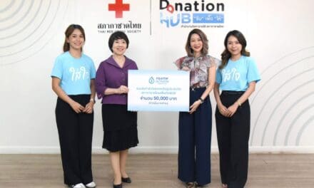 กรุงเทพประกันชีวิต มอบเงินบริจาคสภากาชาดไทยช่วยเหลือผู้ประสบภัยเหตุการณ์แผ่นดินไหว