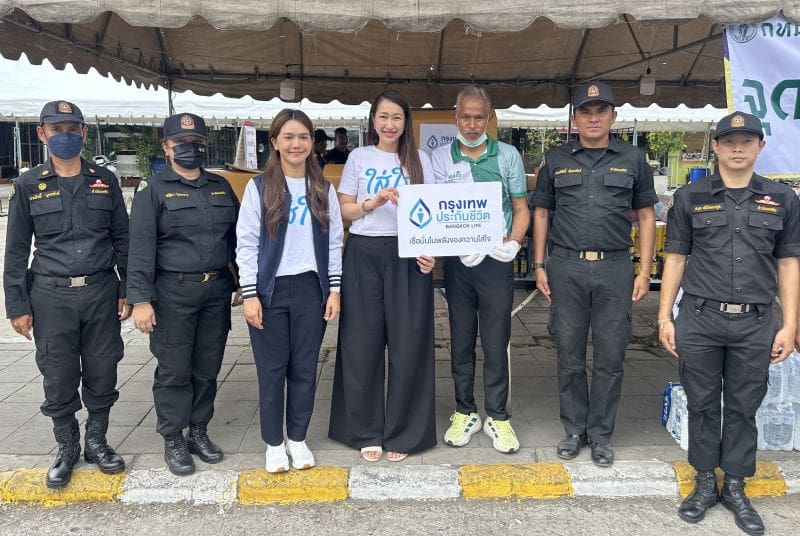 กรุงเทพประกันชีวิต ส่งต่อความใส่ใจ สนับสนุนการปฏิบัติงานเจ้าหน้าที่กู้ภัย จากเหตุอาคารถล่ม ในพื้นที่เขตจตุจักร