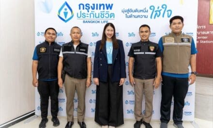 กรุงเทพประกันชีวิต เดินหน้าสานต่อโครงการ “BLA ใส่ใจชุมชน” จัดฉีดวัคซีนป้องกันโรคไข้หวัดใหญ่ ให้เจ้าหน้าที่ตำรวจ