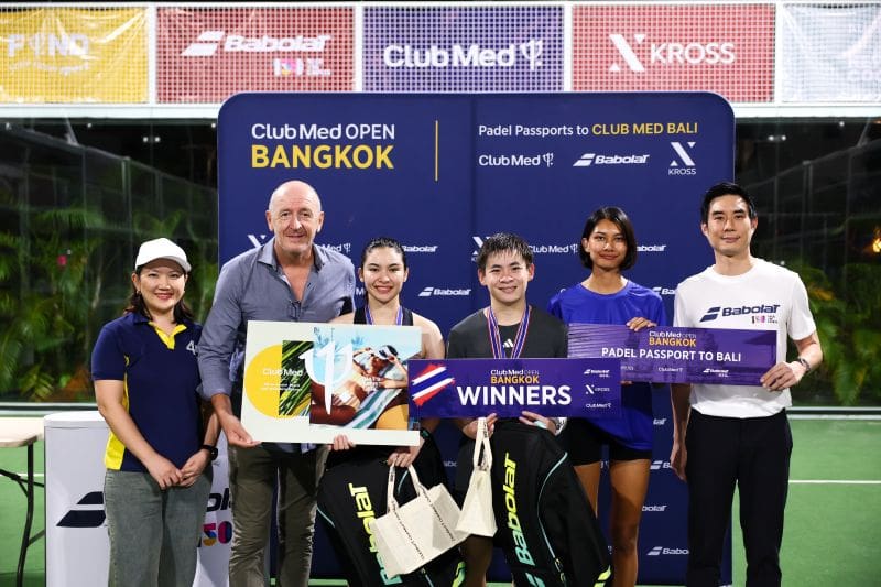 คลับเมดตอบรับกระแสปาเดลฟีเวอร์ จับมือ Babolat และ Kross Padel Bangkok จัดการแข่งขัน Club Med Open Bangkok เป็นครั้งแรกในไทย