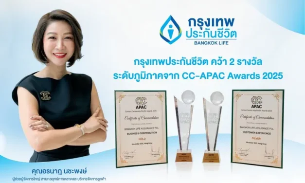 กรุงเทพประกันชีวิต คว้า 2 รางวัลใหญ่ระดับเอเชียแปซิฟิก จากเวที Contact Center Associations of Asia Pacific Awards 2025