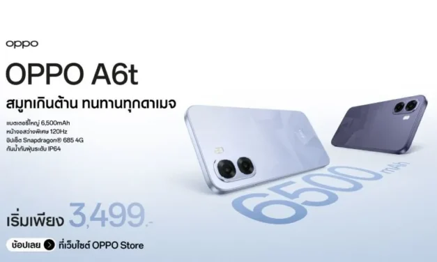 สายทนทานห้ามพลาด OPPO A6t Series มาพร้อมราคาสุดคุ้มค่า วางจำหน่ายแล้ววันนี้เฉพาะช่องทางออนไลน์เท่านั้น!