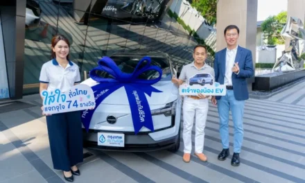กรุงเทพประกันชีวิต มอบรถยนต์ไฟฟ้า Volvo EX30 Ultra พร้อมส่งต่อความใส่ใจสิ่งแวดล้อม ฉลองครบรอบ 74 ปี