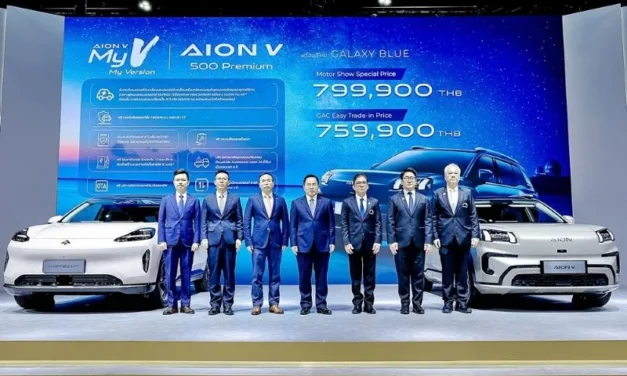 GAC AION เดินหน้ากลยุทธ์ Thailand Action 2.0 ในงาน Motor Show 2026 พร้อมแคมเปญครบทุกไลน์อัพ และ GAC Easy Trade-in มอบส่วนลดสูงสุด 150,000 บาท