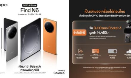 ห้ามพลาด! เป็นเจ้าของ OPPO Find N6 ก่อนใคร รับของสมนาคุณจัดเต็มกว่าที่เคย เมื่อจอง Early Bird ผ่าน OPPO Store Online เท่านั้น!