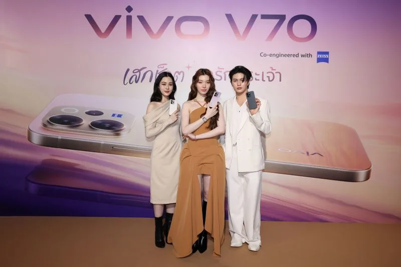 ‘หลิง-ออม-วิลเลี่ยม’ โชว์ออร่าลูกรักพระเจ้า ผ่านกล้องพอร์ตเทรตระดับมาสเตอร์พีซบน vivo V70