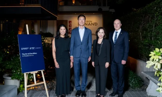 กรุงเทพประกันชีวิต ร่วมกับ ไพรเวทแบงก์ ธนาคารกรุงเทพ และคริสตีส์ ประเทศไทย จัดกิจกรรม The Art of Fine Wine: A Private Dinner