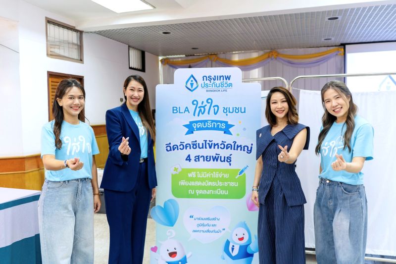 กรุงเทพประกันชีวิต เดินหน้าสานต่อ “ใส่ใจชุมชน” ปีที่ 2 ฉีดวัคซีนไข้หวัดใหญ่ 750 เข็ม เสริมเกราะสุขภาพชาวบางซื่อ ตอกย้ำพันธกิจ “ใส่ใจ” สู่สังคมยั่งยืน