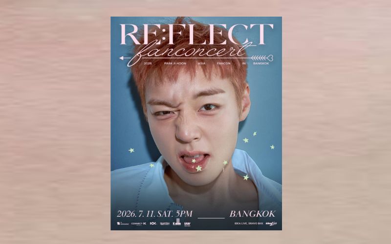 Wink Boy คัมแบ็ค! “พัค จีฮุน” เตรียมวิ้งค์ใจเมย์ไทย ในแฟนคอน 11 ก.ค. นี้!! ‘2026 PARK JI HOON ASIA FANCON [RE:FLECT] in BANGKOK’