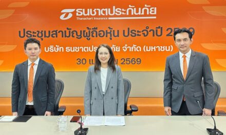 ธนชาตประกันภัย ผู้ถือหุ้นไฟเขียวจ่ายปันผล 1.31 บาทต่อหุ้น รวม 646 ล้านบาท สะท้อนฐานะการเงินแกร่ง เดินหน้าสร้างการเติบโตอย่างมั่นคง