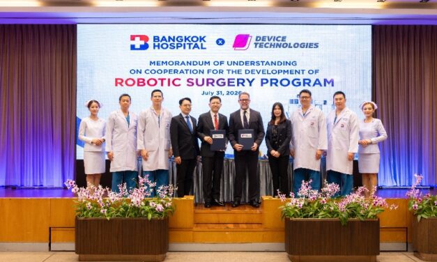 รพ.กรุงเทพ สำนักงานใหญ่ มุ่งสู่ Medical Robot Hub ระดับเอเชียแปซิฟิก พิธีลงนาม MOU กับบริษัทดีไวซ์ เทคโนโลยี่ส์ (ไทย) จำกัด ยกระดับองค์ความรู้ พัฒนาศัลยแพทย์ และมาตรฐานการรักษา