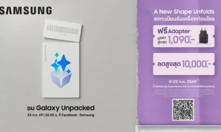 A New Shape Unfolds ลงทะเบียนรับเครื่องก่อนใคร ฟรี Adapter มูลค่าสูงสุด 1,090 บาท และลดสูงสุด 10,000 บาท