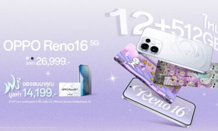 OPPO Reno16 5G มาพร้อมความจุใหม่ 12GB+512GB เปิดคอลเลกชันพร้อมเพื่อนซี้ไอคอนิกคนล่าสุด Pingu Limited Edition