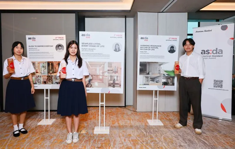 American Standard ฉลองความสำเร็จนักศึกษาไทยด้านการออกแบบบนเวที ‘American Standard Design Award 2026’ ชูนวัตกรรมห้องน้ำตอบโจทย์คนทุกวัย ภายใต้แนวคิด ‘Inspiring Everyday Living’